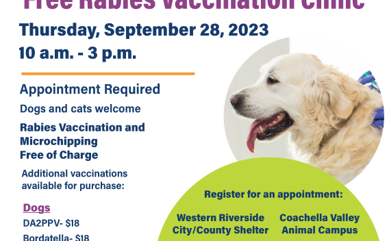 Flyer for World Rabies Day 2023 Free Vaccination Clinic