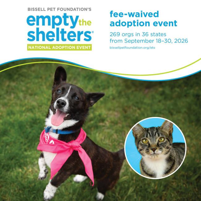Empty the Shelters September 2026