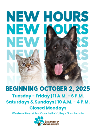 Announcement for New Hours as of October 2, 2025